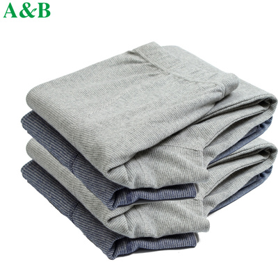 ab男士保暖裤纯棉秋裤男单件高档刷绒棉裤毛裤宽松中年冬大码线裤