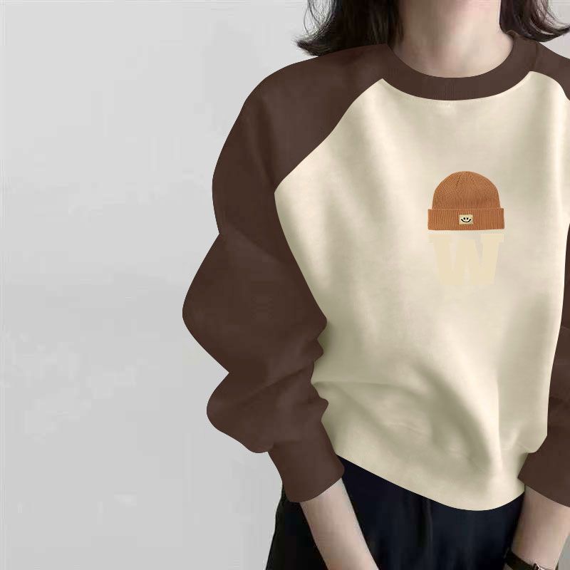 纯棉时尚长袖卫衣女新款秋冬