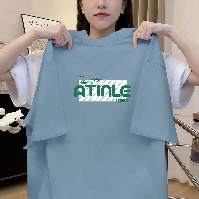 夏季纯棉短袖遮肉显瘦T恤女