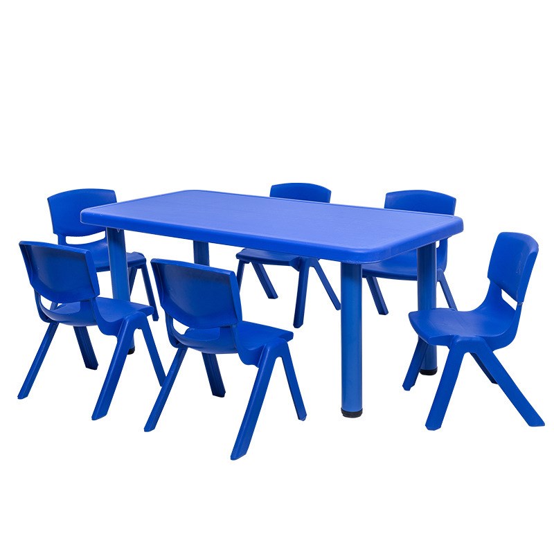 幼儿园桌椅儿童h桌子套装宝宝玩具桌家用塑料桌学习桌长方形小椅