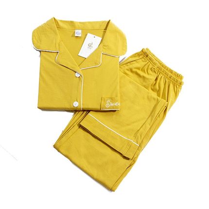 中老年人a纯棉长袖睡衣加大码250斤宽松婆婆妈妈家居服可外穿春秋