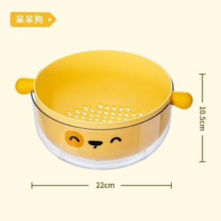 淘菜盆洗水果篮滤水神W器客厅水果 双层洗菜盆沥水篮家用厨房新款