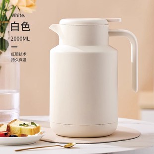 保温壶家用大容量玻璃内胆暖D水壶办公室开水瓶按压式 新款 泡茶壶