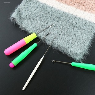 手工diy编织包包毛衣针毛线防滑钩针 糖果软柄勾针钩针工具全套装