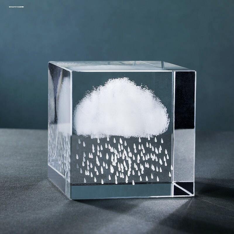 天空市集下雪的云雪花摆件创意礼品送女友闺蜜生日礼物元旦圣诞节