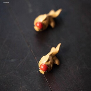 精品紫砂茶宠吐泡泡鱼小金鱼可养造景鸿运当头鱼茶桌摆件茶玩香插