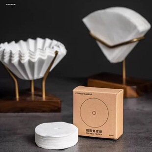 摩卡壶滤纸法压壶51mm圆形58意式咖啡机手柄粉碗萃取过滤收纳盒