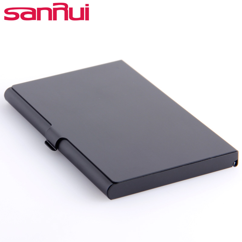 金属名片夹男士商务很r轻名片盒女薄款名片包黑钛简约名片收纳盒