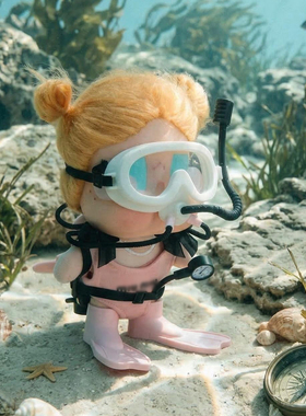 原创潜水装备套装哭娃娃衣crybaby咕噜咕噜衣服vacation搪胶玩偶
