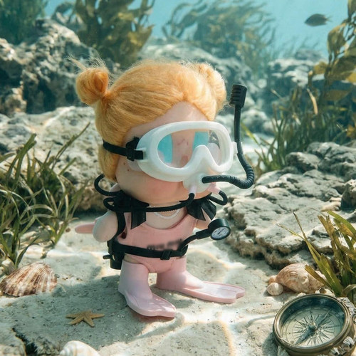 原创潜水装备套装哭娃娃衣crybaby咕噜咕噜衣服vacation搪胶玩偶
