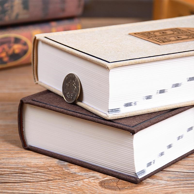 三年日记精装本记事本日记本欧式复古布面本硬壳加厚365天计划本