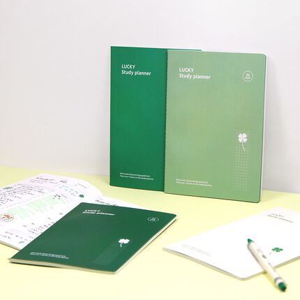 韩国7321幸运草31天学习计划本学生日程时间规划自律日记记事本子