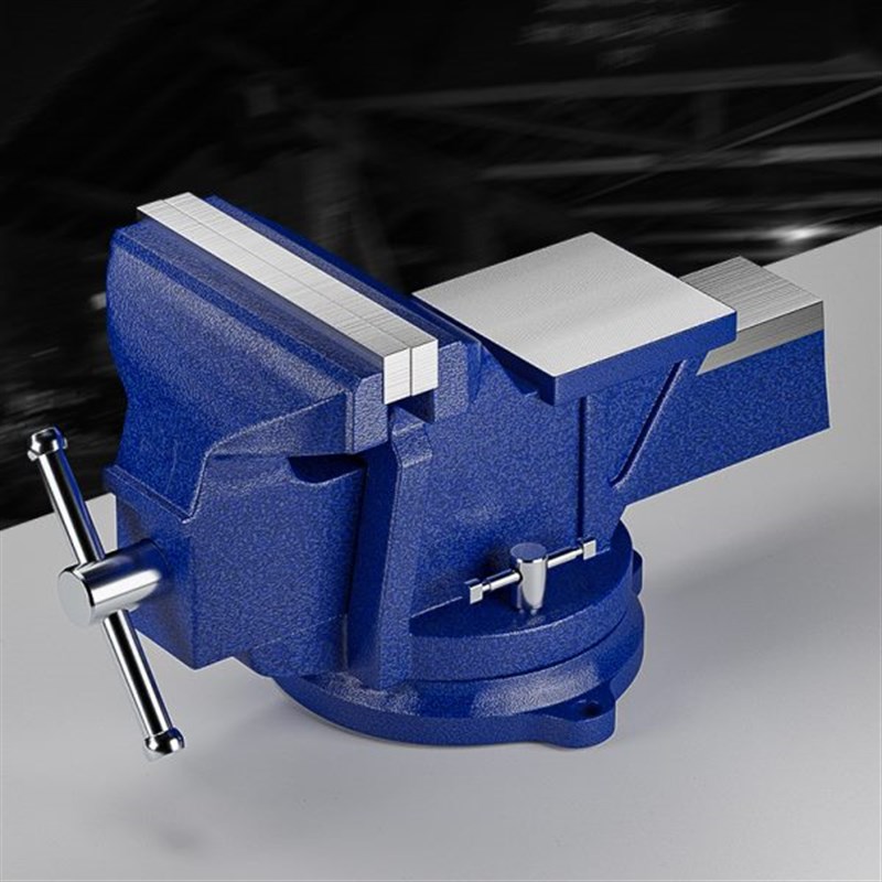 易之力台钳工业级重型台虎钳多功能家E用工作台平口夹具小型6寸8