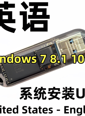 英语英文版 美版 windows xp 7 8 10 专业企业win 11 系统安装u盘