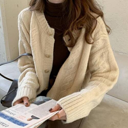 春秋新款宽松慵懒风韩版毛衣女