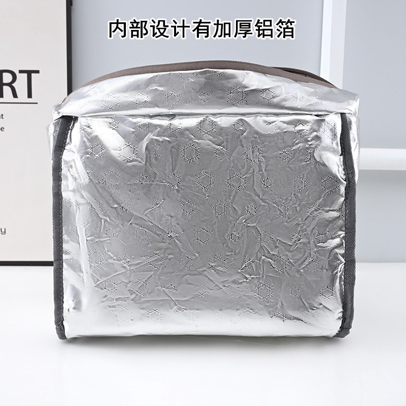 学生饭盒手提袋加厚铝箔保温袋大容量卡通便当包大号饭盒袋午餐包