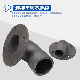 WQ污水泵出水口弯头2/2.5/3/4寸潜水排污泵泥浆水泵X铸铁法兰接头