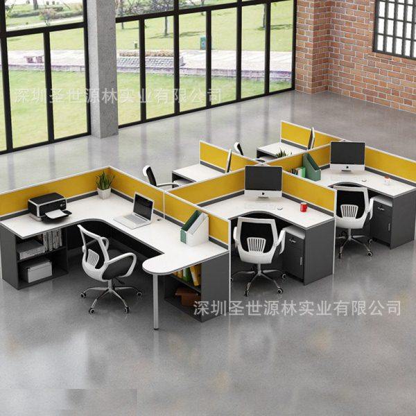 职员公桌5人位员工桌现屏风卡座公桌椅组合4人位桌带主管位,商业/办公家具,护理屏风,淘宝优惠券,粉丝福利购,淘宝优惠卷