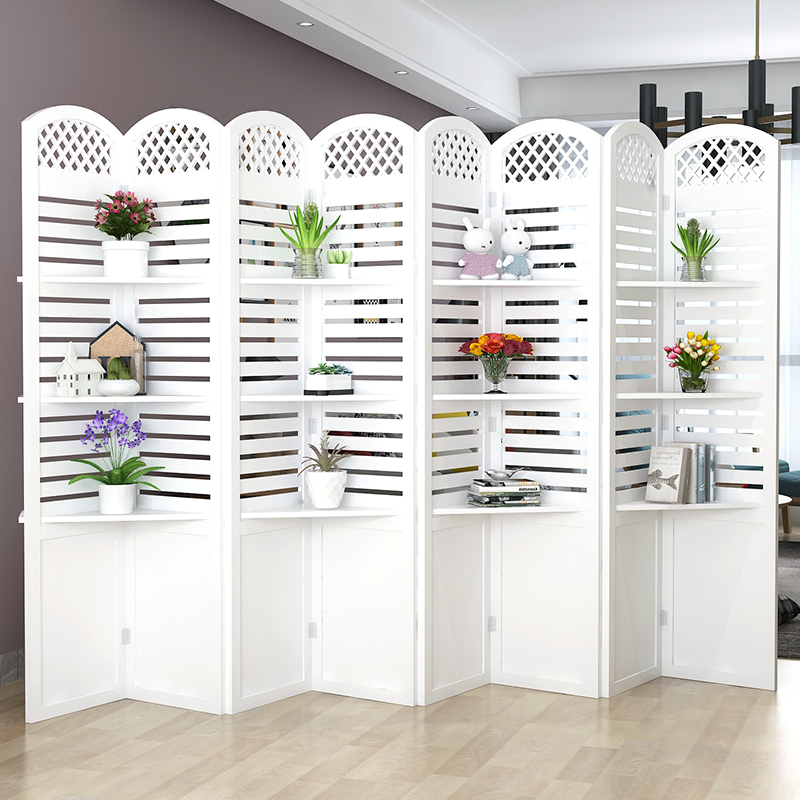 欧式屏风隔断客厅卧室遮挡家用折叠移动简约现代网红玄关墙美容院