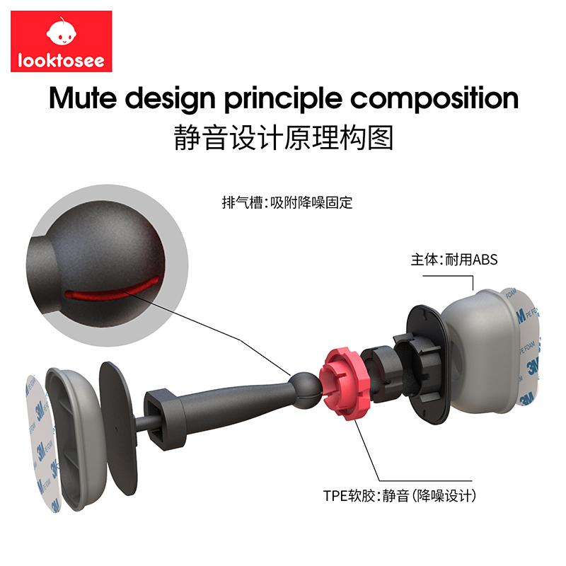 looktosee静音门吸防撞卫生间门阻器地吸儿童安全防夹手门挡 门卡