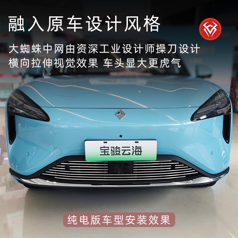 2024款宝骏h云海水箱防虫网前脸中网外观改装件装饰条汽车用品配
