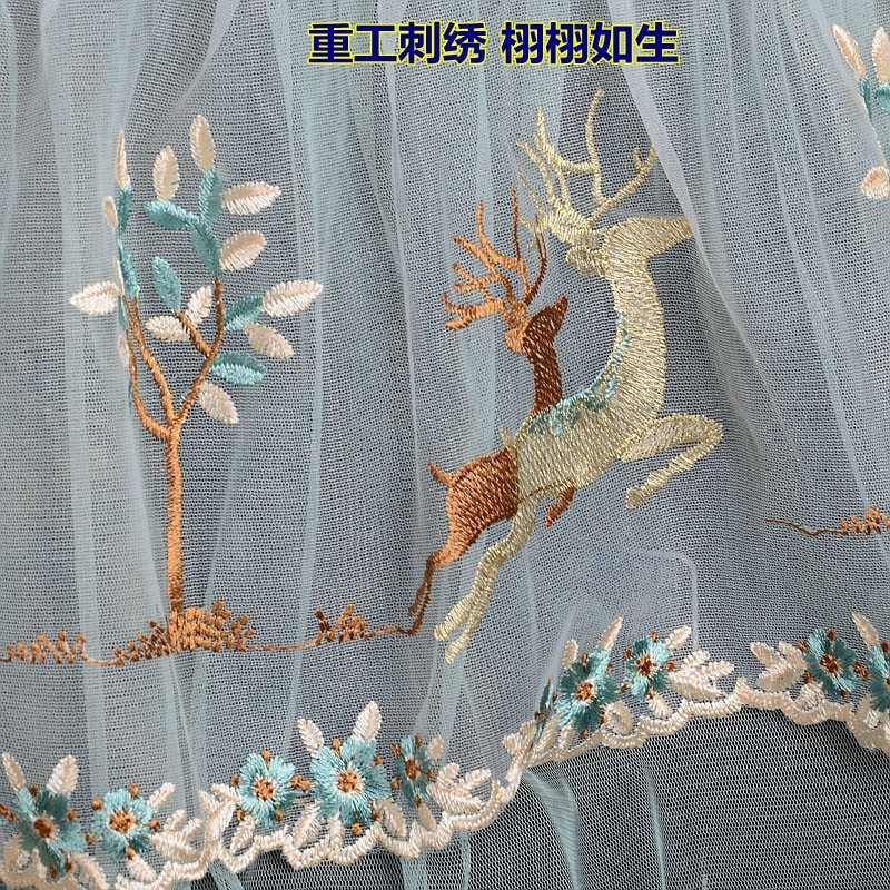 茶吧机罩顶部盖巾防尘罩方形盖布饮水机套刺O绣卡通防尘罩水桶套