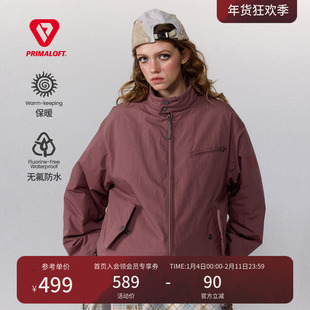 瞬时山野Monterest山系户外立领哈林顿棉服宽松防泼水P棉夹克棉衣