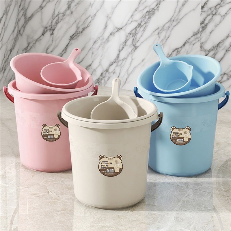 塑料水桶手提加厚洗衣桶大容量家B用储水桶圆形桶宿舍洗衣桶装水