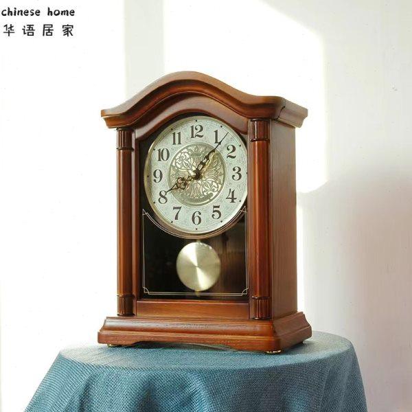 欧式创意复古客厅电视柜整点报时座钟新中式古典装饰摇摆时钟摆设,家居饰品,台钟/闹钟,淘宝优惠券,粉丝福利购,淘宝优惠卷