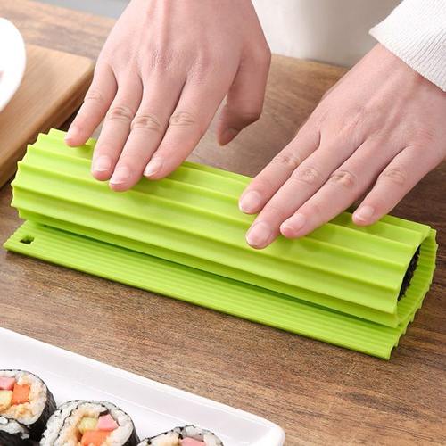 做寿司卷帘硅胶紫菜包饭团工具仿竹帘双面糯米海苔卷专用制作神器