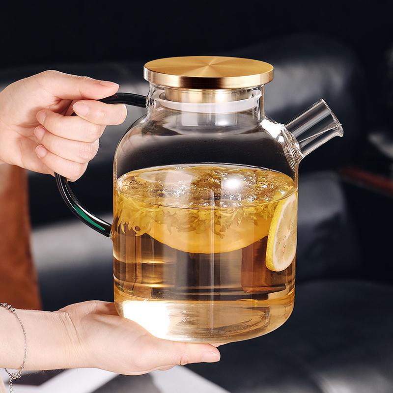 玻璃茶壶单壶耐高温茶水分离泡茶器家G用可明火透明烧水壶茶具套