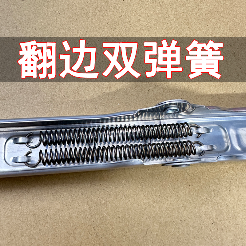 16件套不锈钢折叠桌弹簧支架配件加厚双铰链承重支V撑餐桌子台大