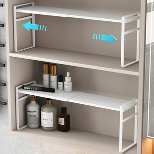 浴室镜柜内分层架隔板收纳盒卫生间F镜子后面极窄置物架洗脸台整