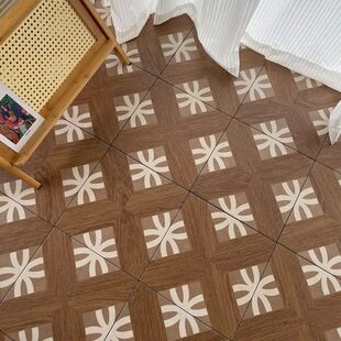 木中浴室×纹古风花砖地砖3030阳台瓷砖复古店0咖啡0厨房卫生间