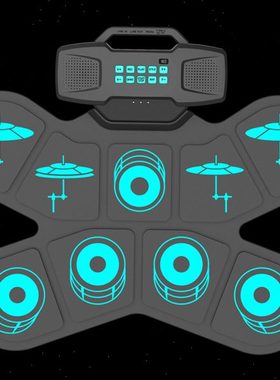 手卷便携电子鼓架子鼓初学者入门儿童益智练手家用打击板DTX游戏