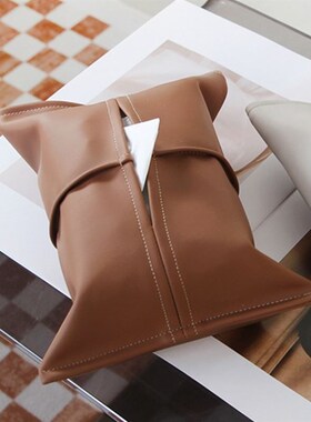 简约皮车载c纸巾盒感纸抽盒汽车内车用抽纸盒壁挂中控台扶手箱