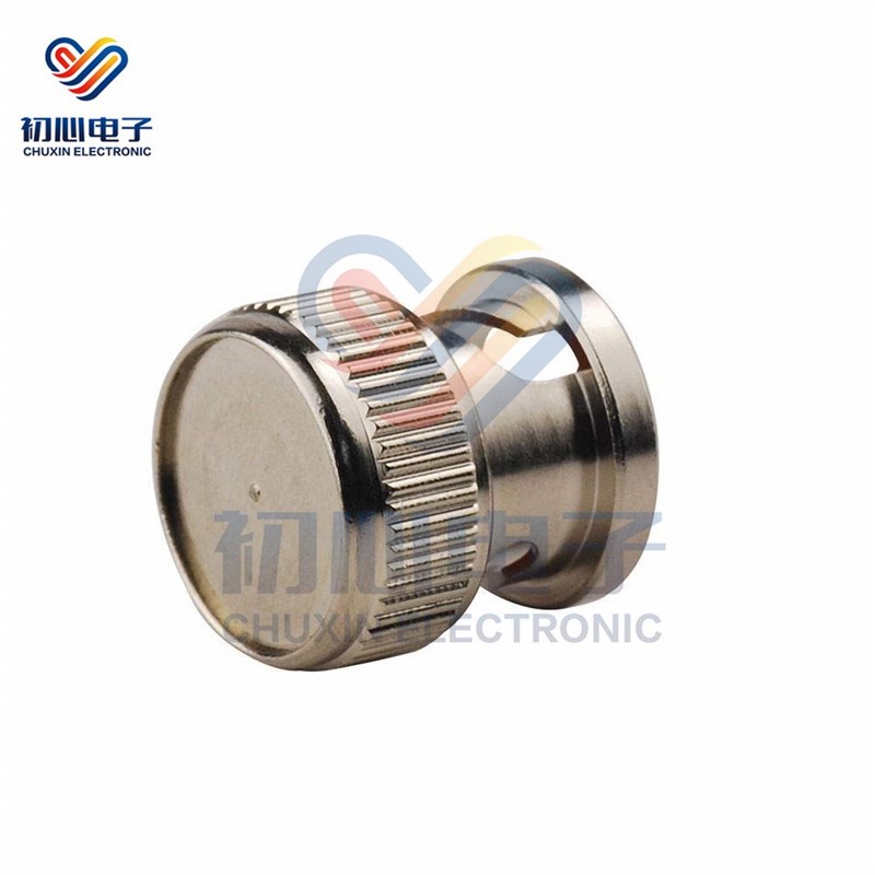 金属BNC防尘帽Q9母头金属保护盖有针无链BMNC短路器防尘防水保护