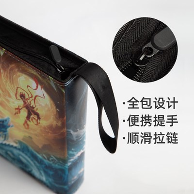 哪吒卡册四宫格活页收藏册皮质z卡牌收集册大容量卡片收纳册敖丙