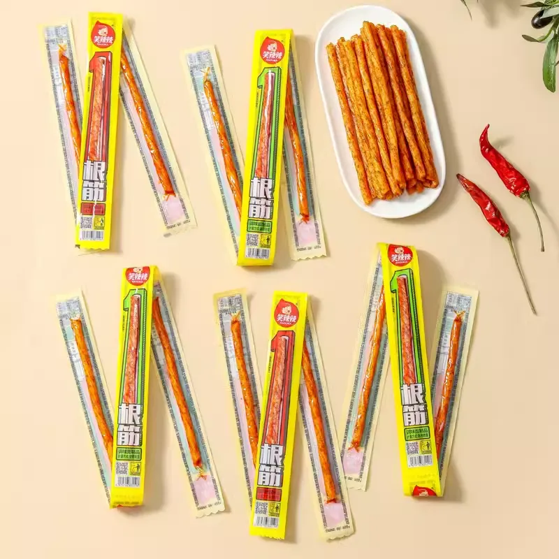 笑辣辣一根筋豆角干辣条