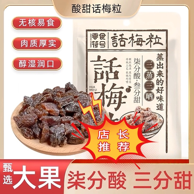 话梅粒现货无核酸梅粒话梅肉果干酸甜蜜饯合集果脯办公室小零食