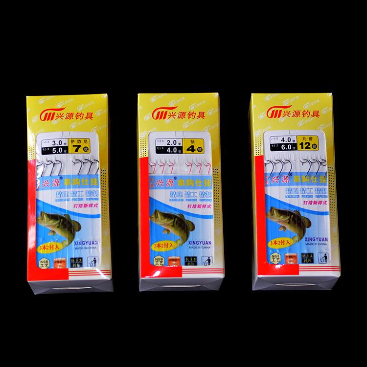 鱼线串钩3钩胶丝线串钩仕挂防缠绕串钩丸世鱼钩渔具配件