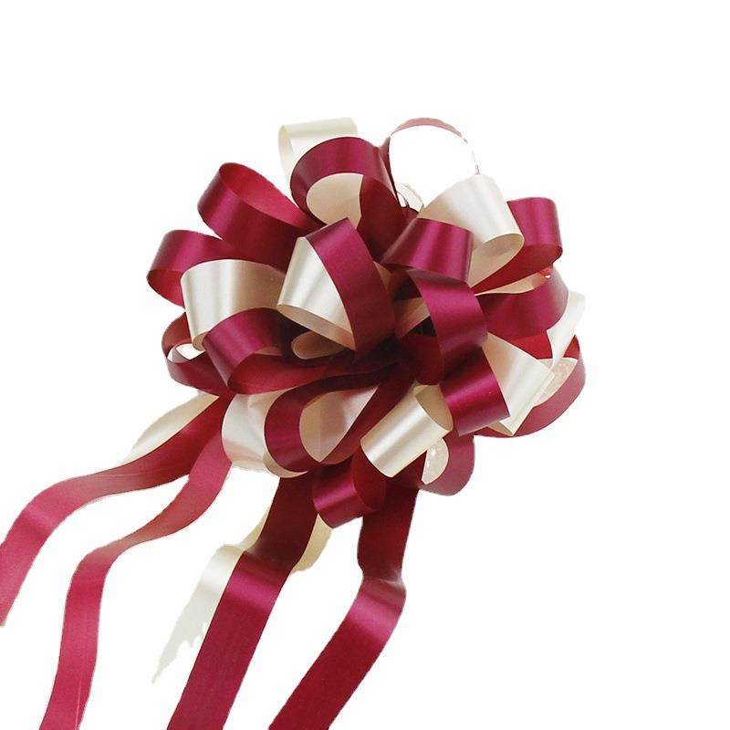 大号拉花丝带结婚布置装饰结婚礼PP彩带手拉花双层汽车拉花