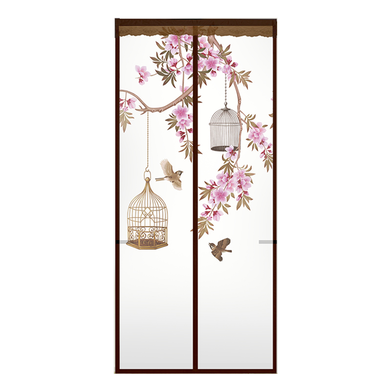 魔术贴磁性免打孔挡风空调门帘卧室试衣间厨房防油烟浴室隔断帘