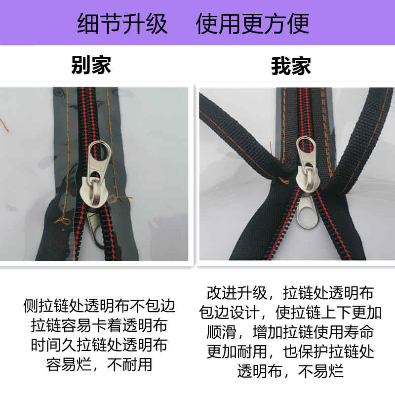 电动三轮车车棚前挡风帘电动车挡雨帘透明全封闭帘全包大雨帘雨篷