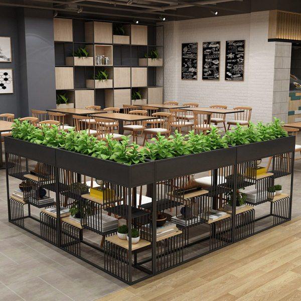 北欧风公多层隔断花架植物架创意壁柜落地置物架过道玄关装饰架,商业/办公家具,护理屏风,淘宝优惠券,粉丝福利购,淘宝优惠卷