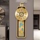 现代新中式 黄铜客厅家用大气别墅高档挂钟时钟挂墙轻奢表创意钟表