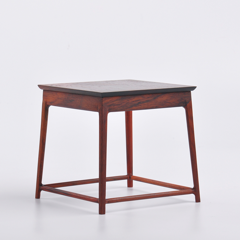 红木酸枝明式小花几架花盆景底座架子家居装饰工艺品木雕摆件底座