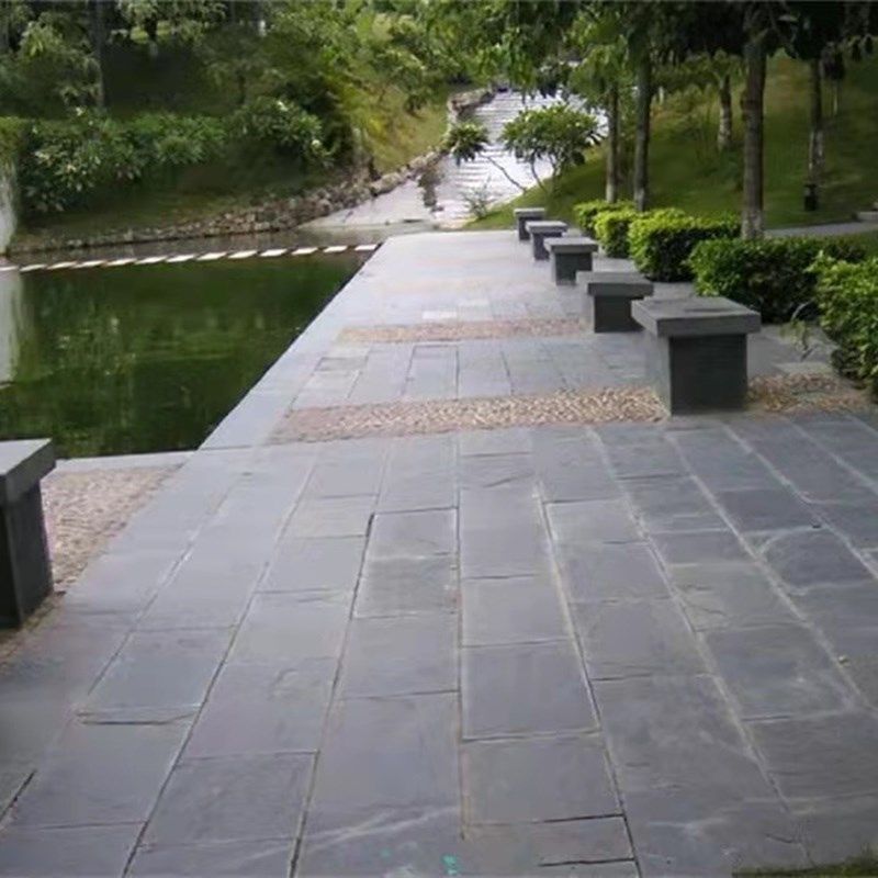 天然青石板地砖庭院阳台公园广场人行道市政工程防滑铺路石,家装主材,仿古砖（包括文化石）,淘宝优惠券,粉丝福利购,淘宝优惠卷