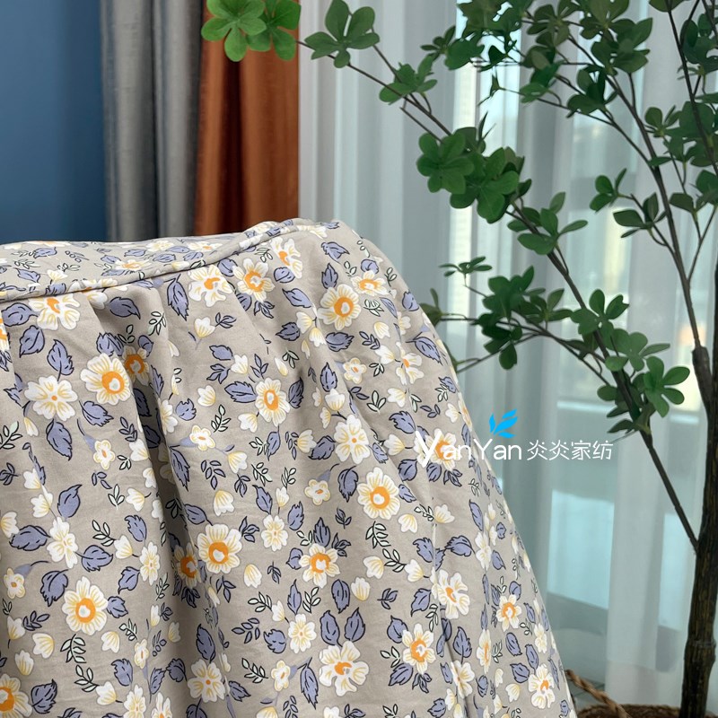 新款蓝翠花冬天可脱胆拆洗长方形家用电暖桌罩湖南烤火被罩茶几罩