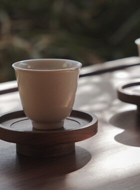 九间房壶承杯承实木紫砂壶隔热杯垫茶托盘泡茶台